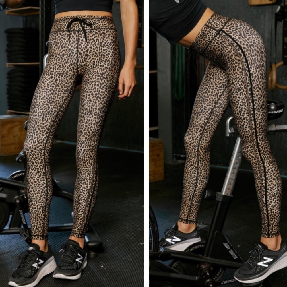 Free People Movement Leopard Leggings 4 NWT